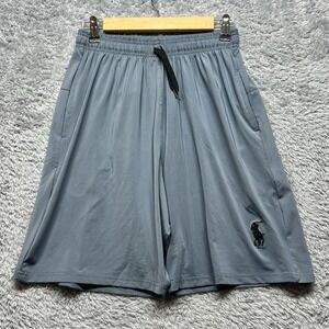 Polo Ralph Lauren Shorts Boys XL‎ Gray Pull On Performance Athletic Gym Preppy